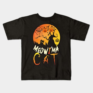 Meow I'm a Cat Halloween Kids T-Shirt